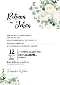 Floral Wedding Card_198