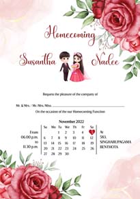 Floral Homecoming Card_007
