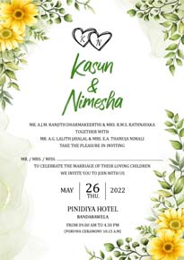 Floral Wedding Card_171