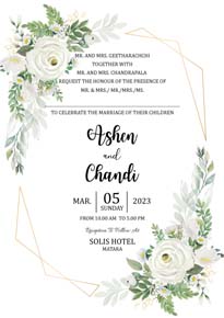 Floral Wedding Card_116