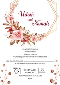 Floral Wedding Card_115