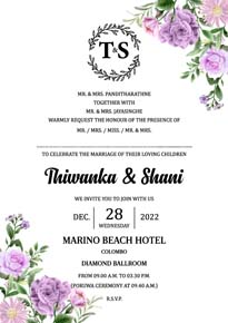 Floral Wedding Card_159