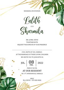 Leaf Wedding Card_147