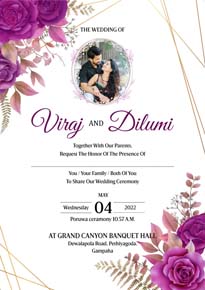 Floral Wedding Card_109