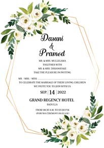 Floral Wedding Card_177