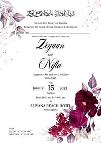 Floral Wedding Card_125