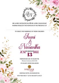 Floral Wedding Card_104