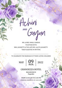 Floral Wedding Card_108