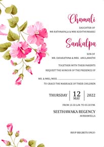 Floral Wedding Card_105