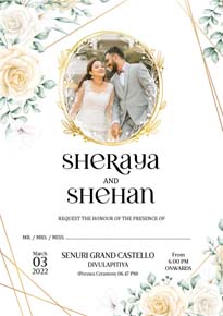 Floral Wedding Card_180