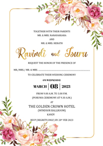 Floral Wedding Card_197