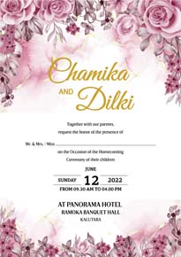 Floral Wedding Card_098