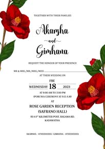 Floral Wedding Card_186