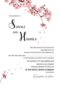 Floral Wedding Card_131