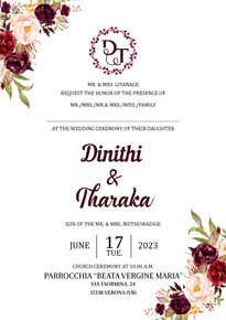 Floral Wedding Card_145