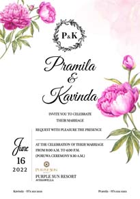 Floral Wedding Card_176