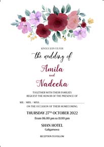 Floral Wedding Card_156