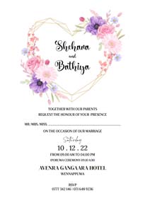 Floral Wedding Card_132