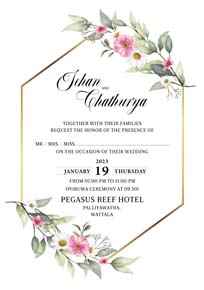 Floral Wedding Card_121