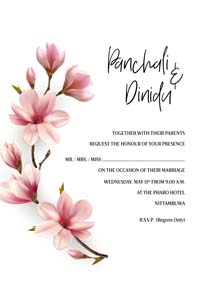 Floral Wedding Card_090